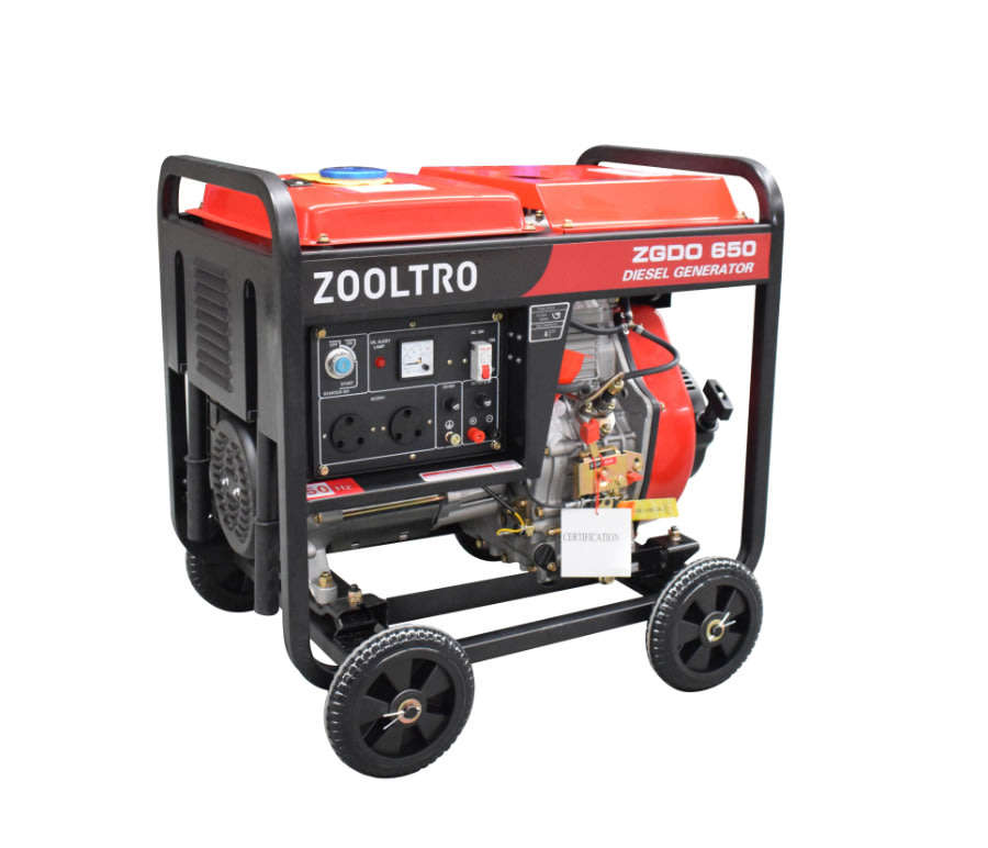 Zooltro 7.5KVA Diesel Generator  14HP, 6KW with Vertical 4 Stroke Engine