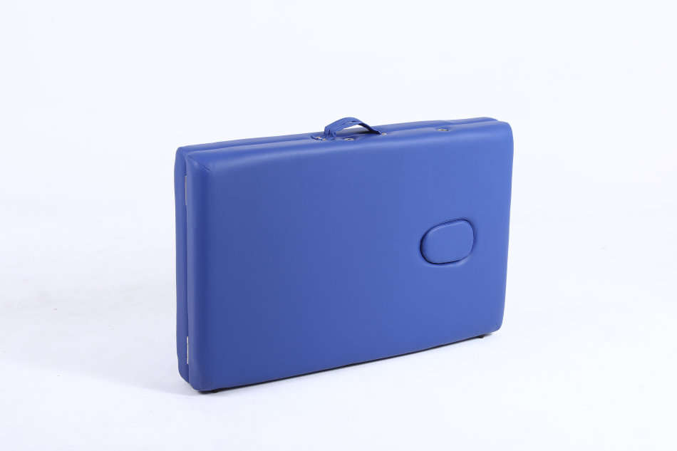 Hazlo Premium Portable Massage Table Bed 2 section (Wooden) - Blue (Second hand)