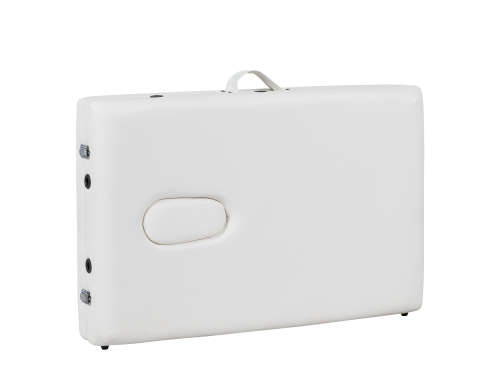 Hazlo Premium Portable Massage Table Bed 2 section (Wooden) - White