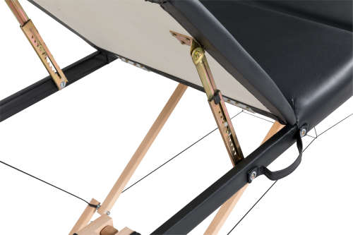 Hazlo Premium Portable Massage Table Bed - 3 Section (Wooden) - Black (Please read)