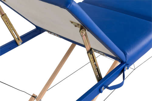 Hazlo Premium Portable Massage Table Bed - 3 Section (Wooden) - Blue (Please read)