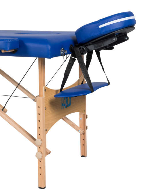 Hazlo Premium Portable Massage Table Bed - 3 Section (Wooden) - Blue (Please read)