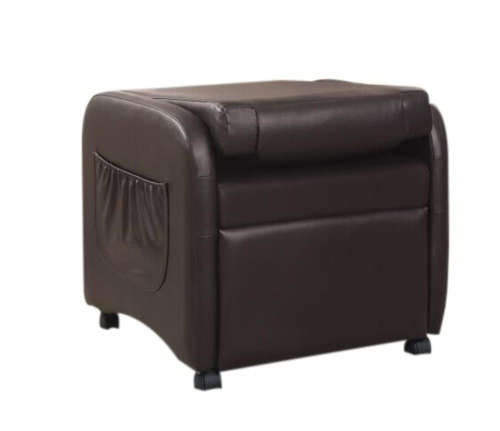 Hazlo Faux Leather Fold Back Recliner Couch Sofa Chair - Brown