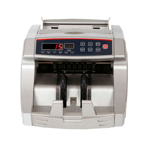 IronClad UV/MG Counterfeit Detection Money Bill Counter Machine with External LCD Display - Silver