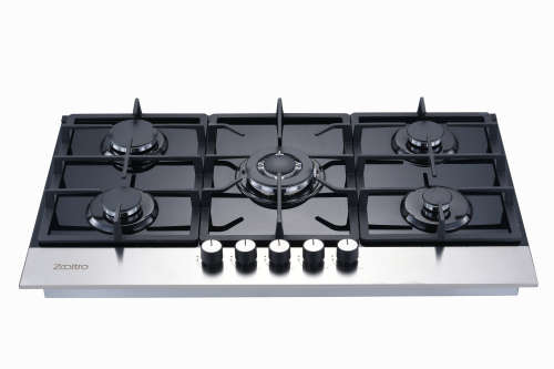 ZOOLTRO 5 Burner Tempered Glass Gas Hob