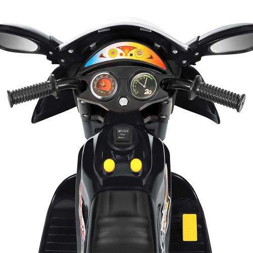 Battery Powered Ride-on Motorcycle Motorbike - Black