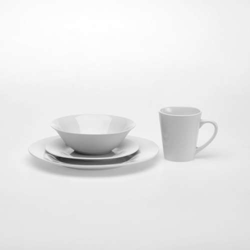 Businerg 16 Piece Porcelain Dinner Set -  White