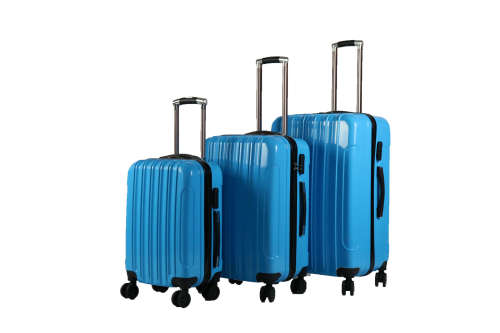 Hazlo 5 Piece ABS+PC Hard Luggage Bag Set with Trolley - Blue (Second hand)