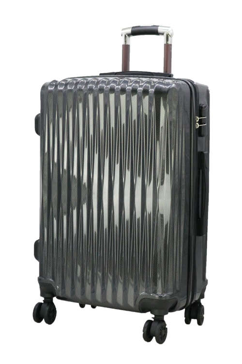 Hazlo 3 Piece ABS+PC Hard Luggage Trolley Bag Set - Black (Second Hand)