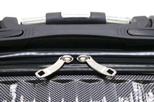 Hazlo 3 Piece ABS+PC Hard Luggage Trolley Bag Set - Black (Second Hand)