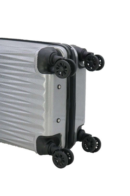 Hazlo 3 Piece ABS+PC Hard Luggage Trolley Bag Set - Grey (Second hand)