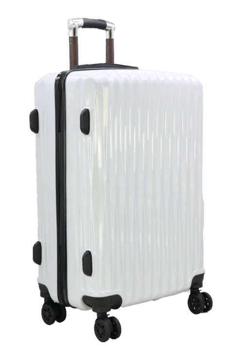 Hazlo 3 Piece ABS+PC Hard Luggage Trolley Bag Set - White