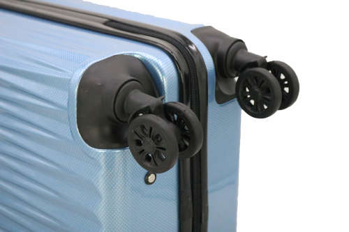Hazlo 3 Piece ABS+PC Hard Luggage Trolley Bag Set - Teal (Please read)