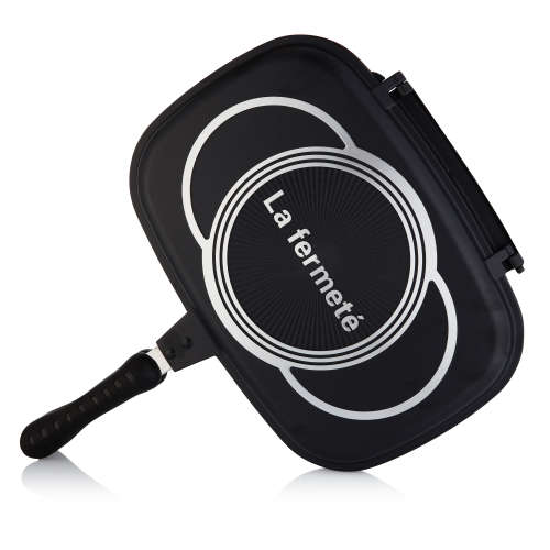 La Fermete 36cm Non-Stick Double-Sided Kitchen Grill Pan - Black