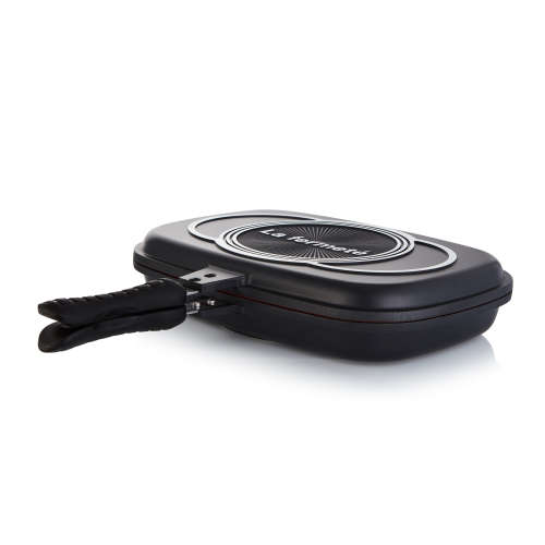 La Fermete 36cm Non-Stick Double-Sided Kitchen Grill Pan - Black