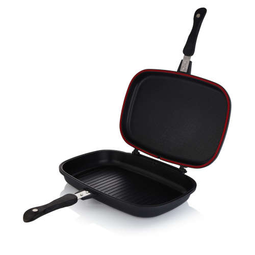 La Fermete 36cm Non-Stick Double-Sided Kitchen Grill Pan - Black