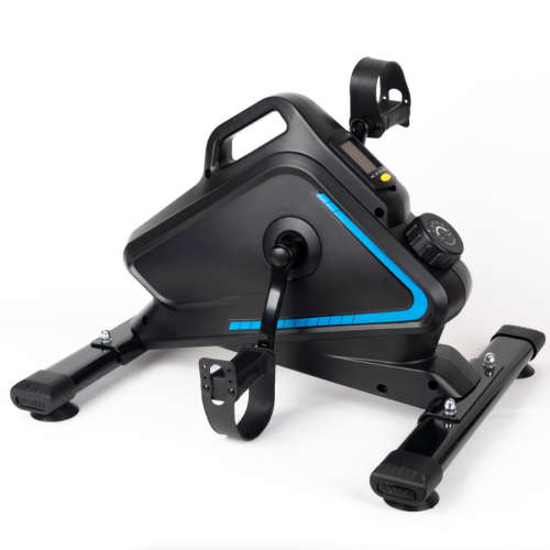 Zoolpro Pedal Cardio Magnetic Exercise Bike with Display Monitor  Black Blue