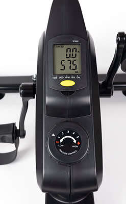 Zoolpro Pedal Cardio Magnetic Exercise Bike with Display Monitor  Black Blue