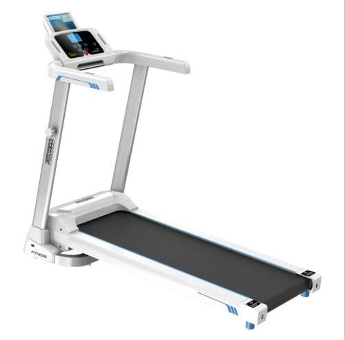 Motorized Exercise Workout Running Electric Treadmill Machine  White and Black