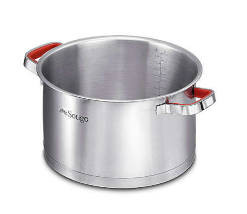 6 Piece Stainless Steel Cookware Pot Set with Aluminium Core (3 Ply)