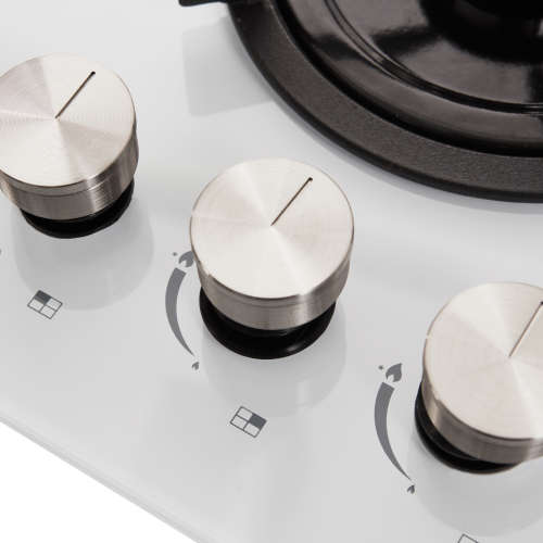 Zooltro Tempered Glass Gas Hob Cooker Stove  White - 4 Burner