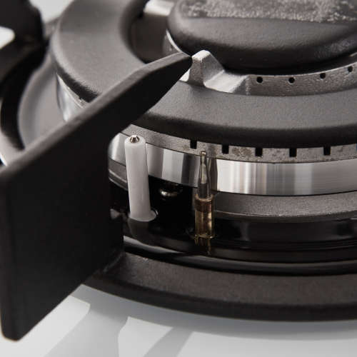 Zooltro Tempered Glass Gas Hob Cooker Stove  White - 4 Burner