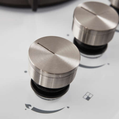 Zooltro Tempered Glass Gas Hob Cooker Stove  White - 4 Burner