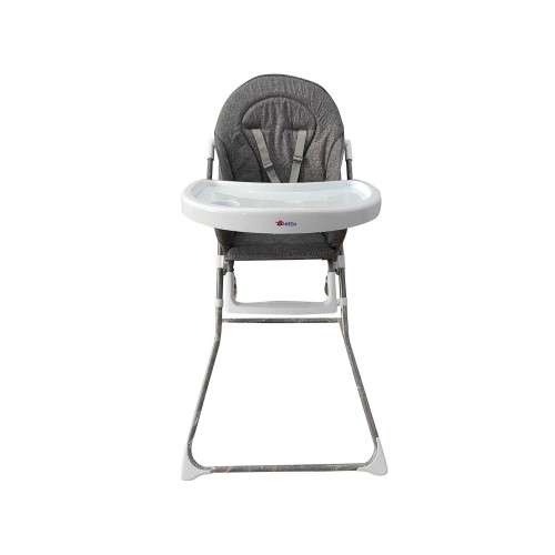 Baneen Baby Feeding High Chair for Babies and Toddlers with PVC Fabric - Grey