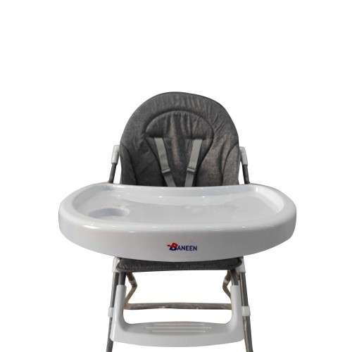 Baneen Baby Feeding High Chair for Babies and Toddlers with PVC Fabric - Grey