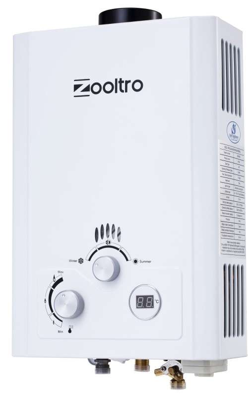 Zooltro Indoor Outdoor Instant LP Gas Water Heater with LCD Display  20l