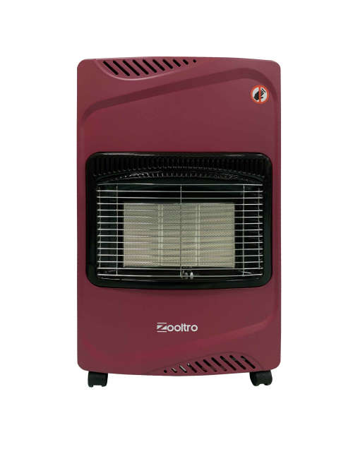 Zooltro Gas Heater with Regulator and Hose - Non Foldable - Rose Bengal