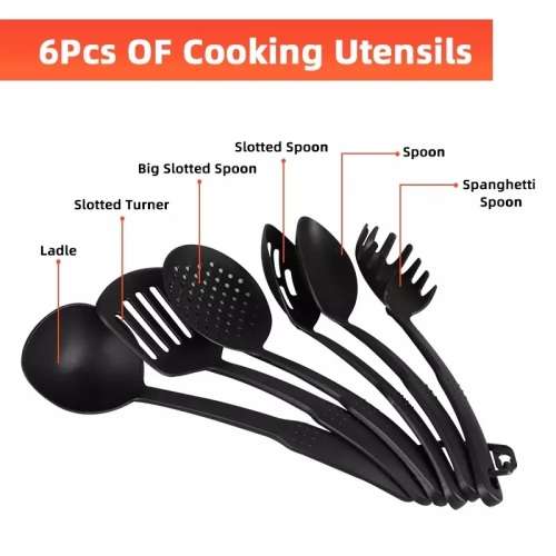 Alpine Gray 19 Piece Iron Non Stick Cookware Pot set - Black