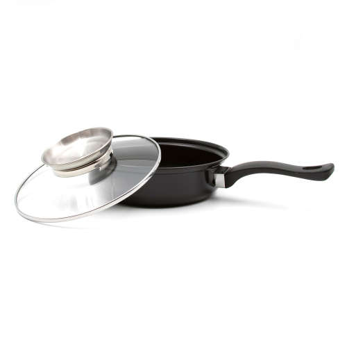 Alpine Gray 13 Piece Iron Non Stick Cookware Pot set - Black