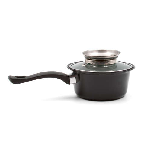 Alpine Gray 13 Piece Iron Non Stick Cookware Pot set - Black