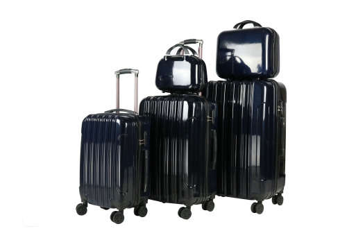 Garmanna 5 Piece ABS+PC Hard Luggage Bag Set with Trolley - Black SECOND Hnd