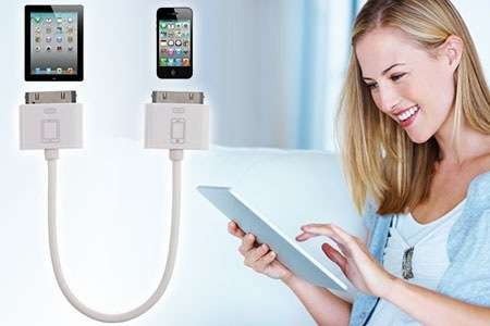 iPad to iPhone/iPhone to iPad data transfer cable *No software needed**