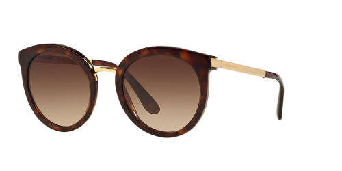 Dolce & Gabbana DG4268 52mm Sunglasses with Brown lenses and Tortoise frame