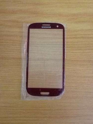 Samsung Galaxy S3 front lens....no digitizer or LCD.. Red in color