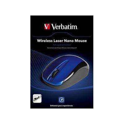 Wireless laser Nano mouse - Verbatim Blue in colour - half price
