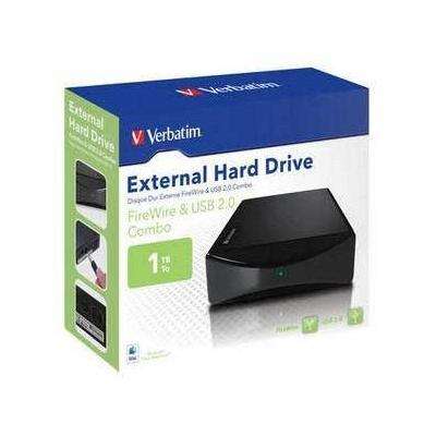 1TB  external hard drive 3.5" Black USB 2.0 and Firewire R699
