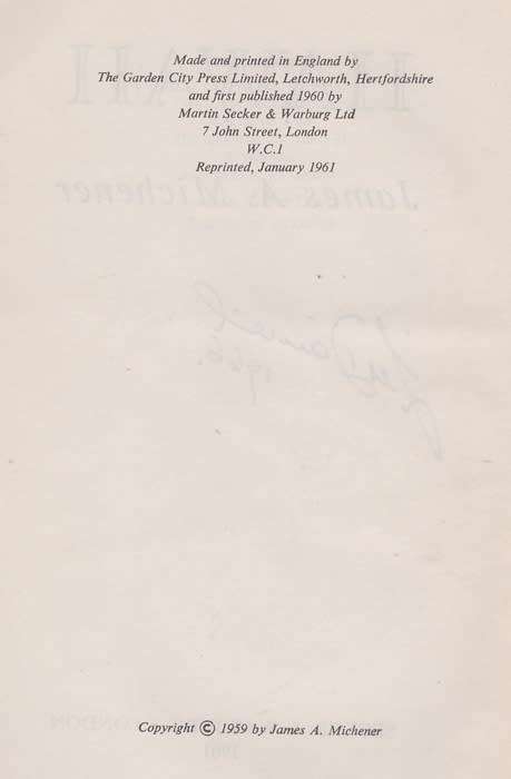 Hawaii - James A. Michener