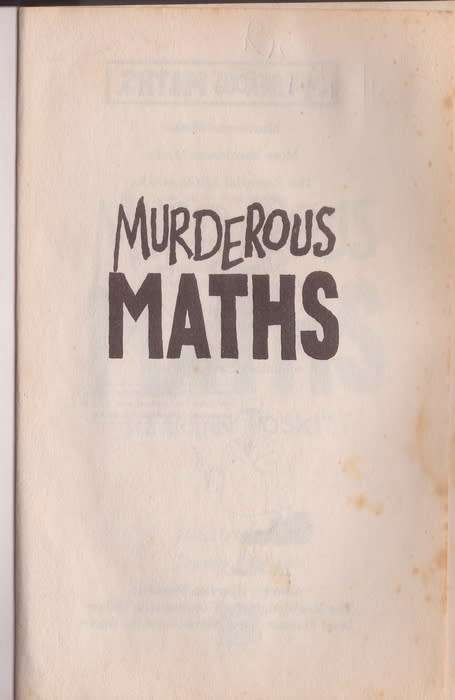 Murderous Maths - Kjartan Poskitt