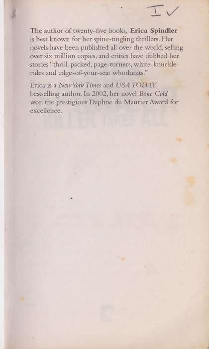 Killer Takes All - Erica Spindler