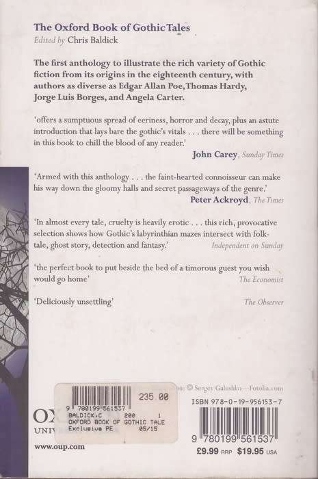 The Oxford Book of Gothic Tales - Edited by Chris Baldick