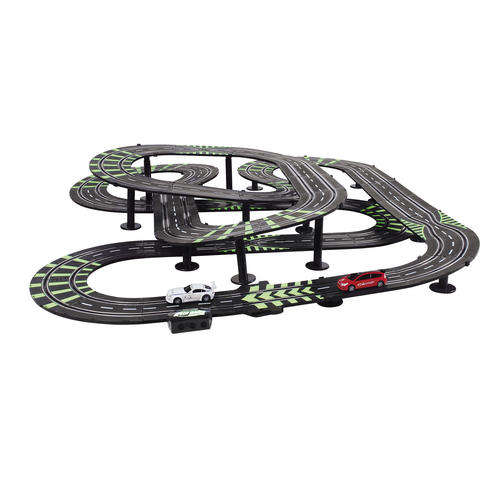 Wind Up Racing Car Track - (ThumbsUp! / Yuppie Gadgets)