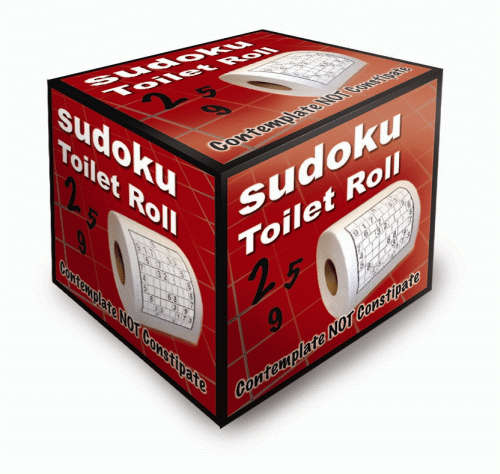 Sudoku Toilet Roll - (ThumbsUp! / Yuppie Gadgets)