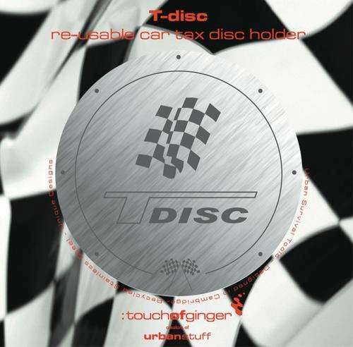 T-Disc License Disc Holder  - (Touch of Ginger / Yuppie Gadgets)
