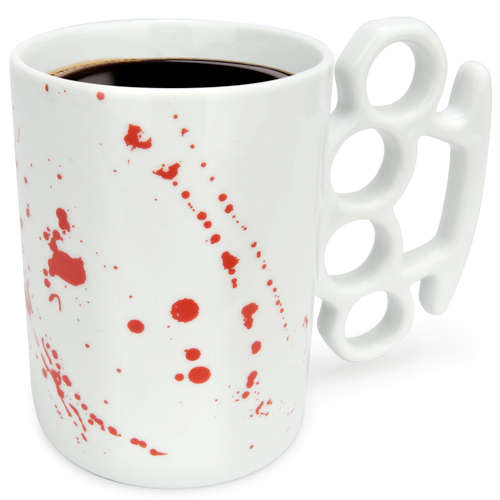 Knuckle Duster MUG! - Blood Splats (Thabto/Yuppie Gadgets)