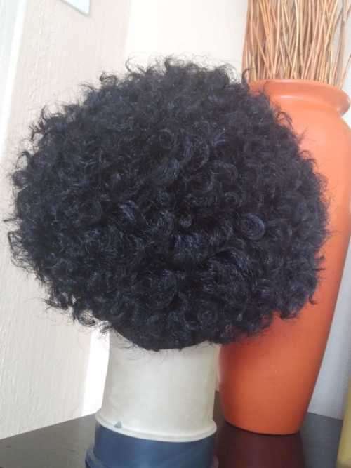 Head Band Dry Perm Wig
