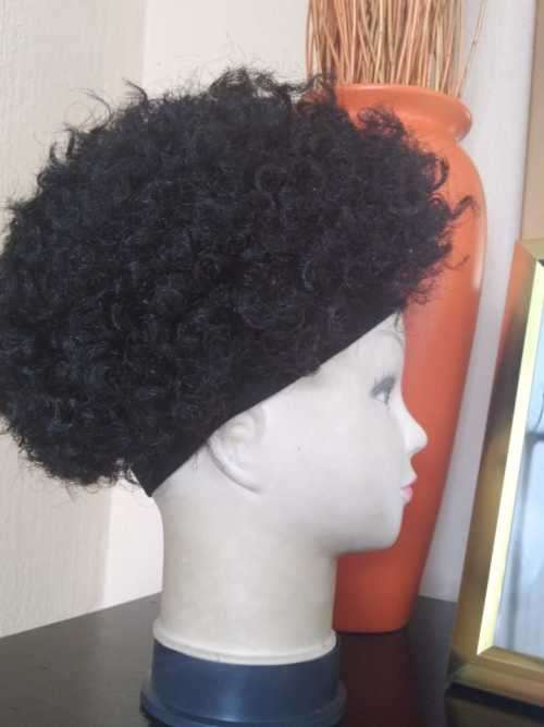 Head Band Dry Perm Wig